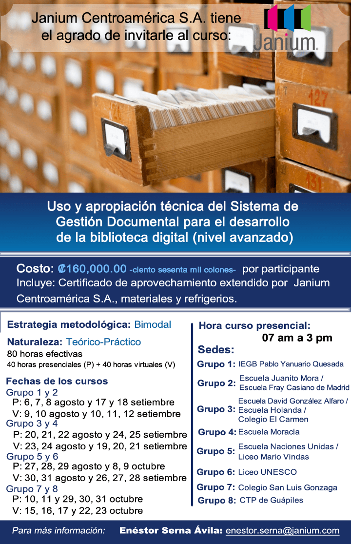 Uso y apropiación técnica del sistema de Gestión Documental para el desarrollo de la biblioteca digital (nivel avanzado)